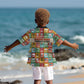 Everyday Genius Powered by Black Minds Kid Hawaiian Shirt with Colorful Invention Icons Pattern - African Pride