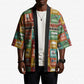 Everyday Genius Powered by Black Minds Kimono with Colorful Invention Icons Pattern - African Pride