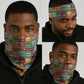 Everyday Genius Powered by Black Minds Neck Gaiter with Colorful Invention Icons Pattern - African Pride