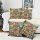 Everyday Genius Powered by Black Minds Pillow Cover with Colorful Invention Icons Pattern - African Pride