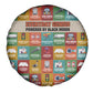Everyday Genius Powered by Black Minds Spare Tire Cover with Colorful Invention Icons Pattern - African Pride