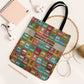 Everyday Genius Powered by Black Minds Tote Bag with Colorful Invention Icons Pattern - African Pride