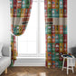 Everyday Genius Powered by Black Minds Window Curtain with Colorful Invention Icons Pattern - African Pride