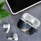 Hesat Celestial Cow Egyptian AirPods Case with Mythic Sky Motif in Cosmic Theme