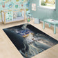 Hesat Celestial Cow Egyptian Area Rug with Mythic Sky Motif in Cosmic Theme