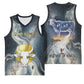 Hesat Celestial Cow Egyptian Basketball Jersey with Mythic Sky Motif in Cosmic Theme
