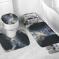 Hesat Celestial Cow Egyptian Bathroom Set with Mythic Sky Motif in Cosmic Theme