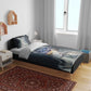 Hesat Celestial Cow Egyptian Bedding Set with Mythic Sky Motif in Cosmic Theme