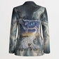Hesat Celestial Cow Egyptian Blazer with Mythic Sky Motif in Cosmic Theme