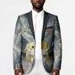Hesat Celestial Cow Egyptian Blazer with Mythic Sky Motif in Cosmic Theme