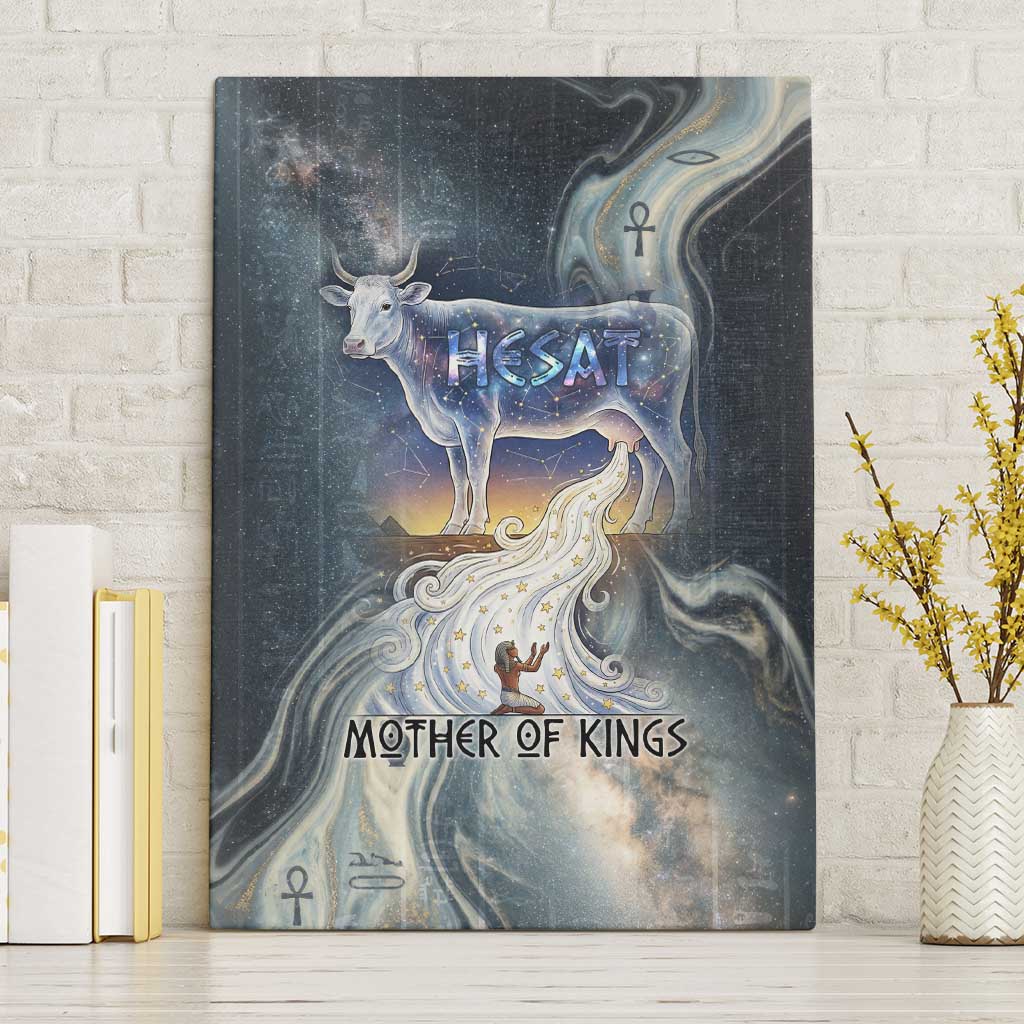 Hesat Celestial Cow Egyptian Canvas Wall Art with Mythic Sky Motif in ...