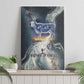 Hesat Celestial Cow Egyptian Canvas Wall Art with Mythic Sky Motif in Cosmic Theme