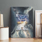 Hesat Celestial Cow Egyptian Canvas Wall Art with Mythic Sky Motif in Cosmic Theme