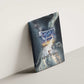 Hesat Celestial Cow Egyptian Canvas Wall Art with Mythic Sky Motif in Cosmic Theme