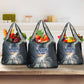 Hesat Celestial Cow Egyptian Grocery Bag with Mythic Sky Motif in Cosmic Theme