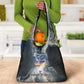 Hesat Celestial Cow Egyptian Grocery Bag with Mythic Sky Motif in Cosmic Theme
