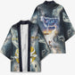 Hesat Celestial Cow Egyptian Kimono with Mythic Sky Motif in Cosmic Theme