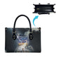 Hesat Celestial Cow Egyptian Leather Bag with Mythic Sky Motif in Cosmic Theme