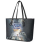 Hesat Celestial Cow Egyptian Leather Tote Bag with Mythic Sky Motif in Cosmic Theme