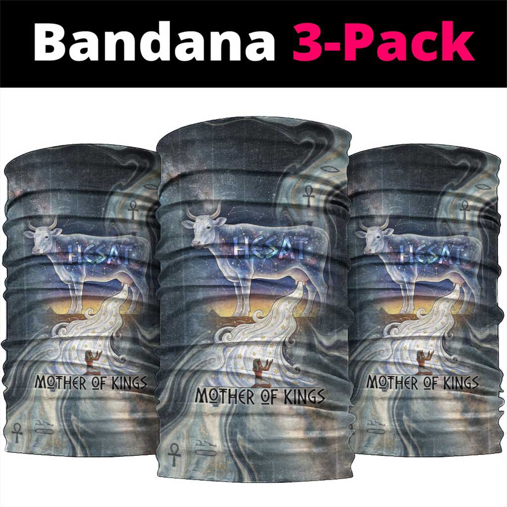 Hesat Celestial Cow Egyptian Neck Gaiter with Mythic Sky Motif in Cosmic Theme