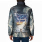 Hesat Celestial Cow Egyptian Padded Jacket with Mythic Sky Motif in Cosmic Theme