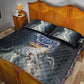 Hesat Celestial Cow Egyptian Quilt Bed Set with Mythic Sky Motif in Cosmic Theme
