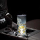 Hesat Celestial Cow Egyptian Skinny Tumbler with Mythic Sky Motif in Cosmic Theme