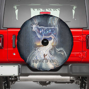 Hesat Celestial Cow Egyptian Spare Tire Cover with Mythic Sky Motif in Cosmic Theme