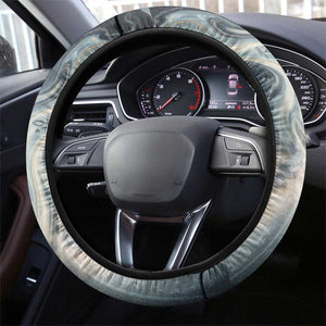 Hesat Celestial Cow Egyptian Steering Wheel Cover with Mythic Sky Motif in Cosmic Theme