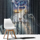 Hesat Celestial Cow Egyptian Window Curtain with Mythic Sky Motif in Cosmic Theme