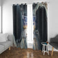 Hesat Celestial Cow Egyptian Window Curtain with Mythic Sky Motif in Cosmic Theme
