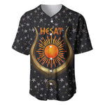 Hesat Solar Horn Symbol Baseball Jersey Egyptian Cosmic Cow in Starry Milky Way