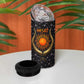 Hesat Solar Horn Symbol 4 in 1 Can Cooler Tumbler Egyptian Cosmic Cow in Starry Milky Way