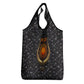 Hesat Solar Horn Symbol Grocery Bag Egyptian Cosmic Cow in Starry Milky Way