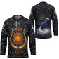 Hesat Solar Horn Symbol Hockey Jersey Egyptian Cosmic Cow in Starry Milky Way