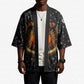 Hesat Solar Horn Symbol Kimono Egyptian Cosmic Cow in Starry Milky Way