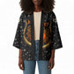 Hesat Solar Horn Symbol Kimono Egyptian Cosmic Cow in Starry Milky Way