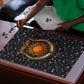 Hesat Solar Horn Symbol Puzzle Egyptian Cosmic Cow in Starry Milky Way