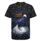 Hesat Solar Horn Symbol Rugby Jersey Egyptian Cosmic Cow in Starry Milky Way