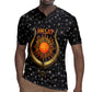Hesat Solar Horn Symbol Rugby Jersey Egyptian Cosmic Cow in Starry Milky Way