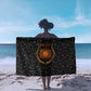 Hesat Solar Horn Symbol Sarong Egyptian Cosmic Cow in Starry Milky Way