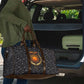 Hesat Solar Horn Symbol Travel Bag Egyptian Cosmic Cow in Starry Milky Way