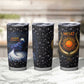 Hesat Solar Horn Symbol Tumbler Cup Egyptian Cosmic Cow in Starry Milky Way