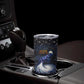 Hesat Solar Horn Symbol Tumbler Cup Egyptian Cosmic Cow in Starry Milky Way