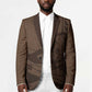 Imenet Sunlit Temple Columns Blazer with Ancient Egyptian Offering Scene