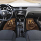 Imenet Sunlit Temple Columns Car Mats with Ancient Egyptian Offering Scene