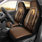Imenet Sunlit Temple Columns Car Seat Cover with Ancient Egyptian Offering Scene