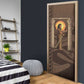 Imenet Sunlit Temple Columns Door Cover with Ancient Egyptian Offering Scene