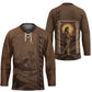 Imenet Sunlit Temple Columns Hockey Jersey with Ancient Egyptian Offering Scene