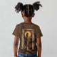 Imenet Sunlit Temple Columns Kid T shirt with Ancient Egyptian Offering Scene